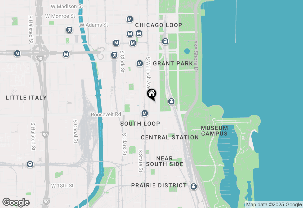 Map of 1111 S Wabash Avenue #2601, Chicago, IL 60605