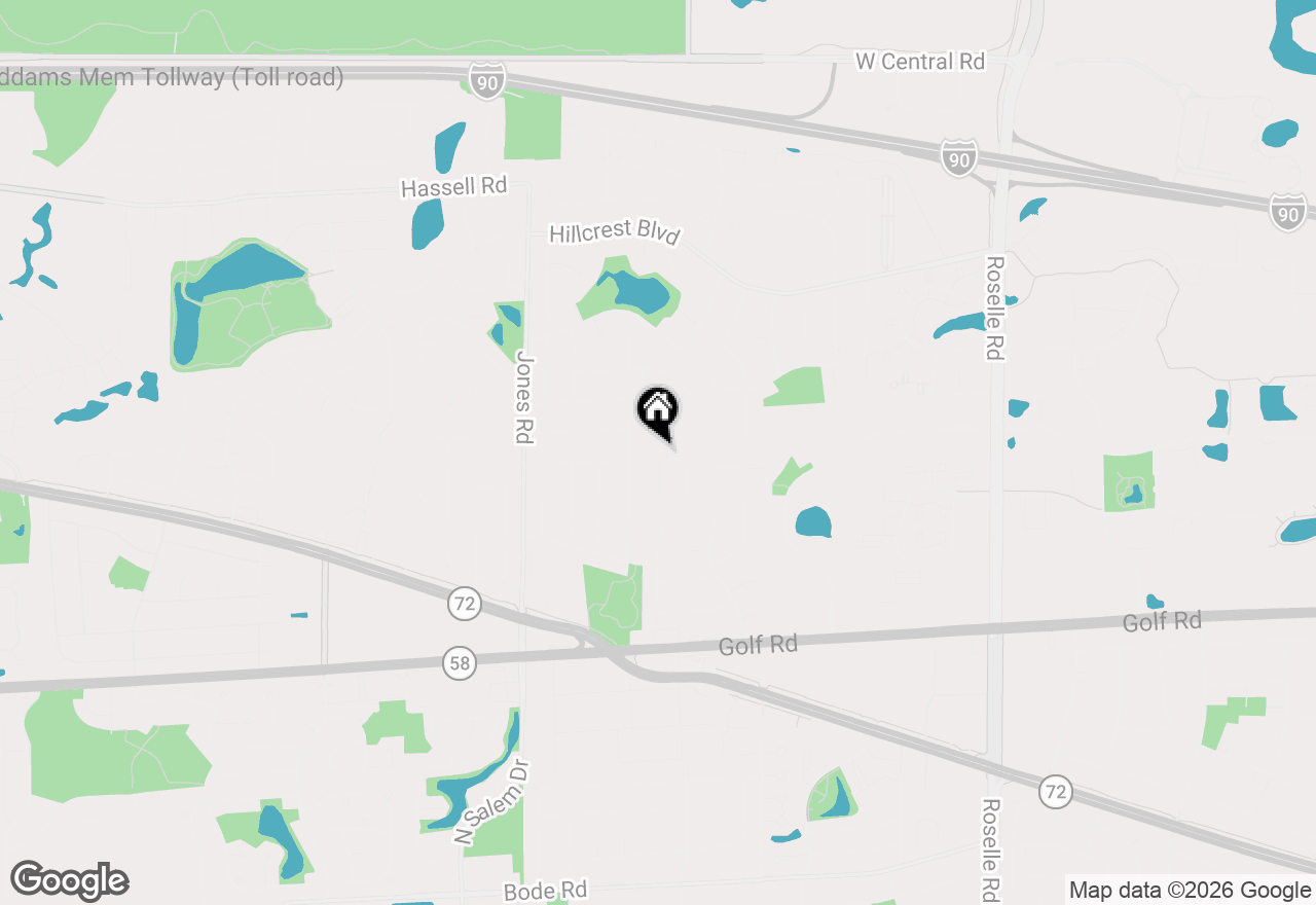 Map of 590 Durham Court, Hoffman Estates, IL 60169