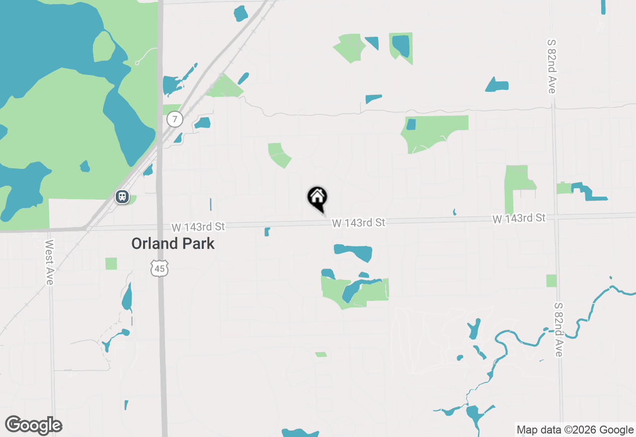 Map of 9025 Kathy Court, Orland Park, IL 60462