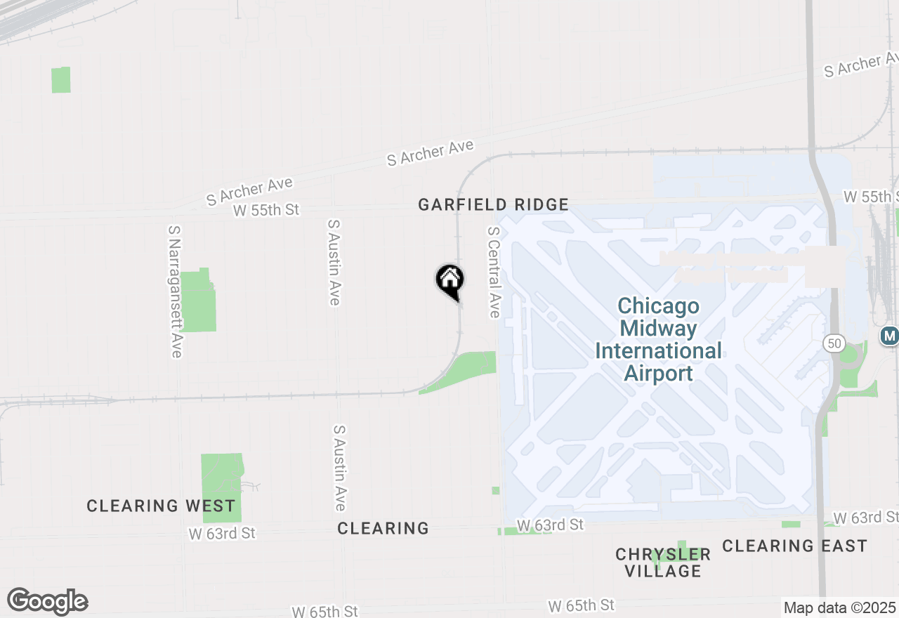 Map of 5705 W 57th Place, Chicago, IL 60638