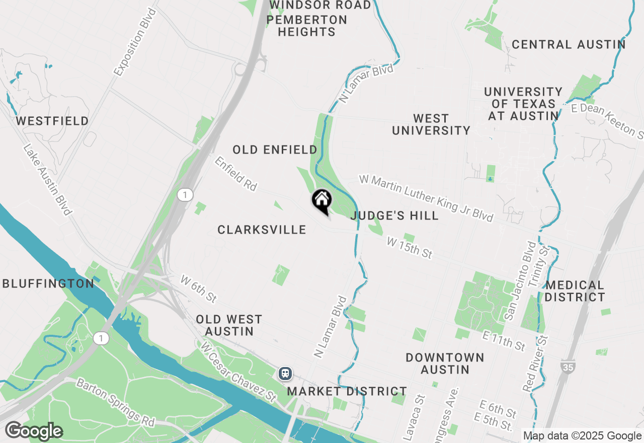 Map of 1208 Enfield Rd #204, Austin, TX 78703