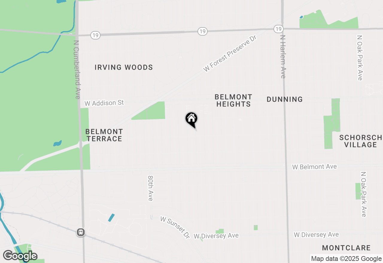 Map of 3427 N Ozark Avenue, Chicago, IL 60634