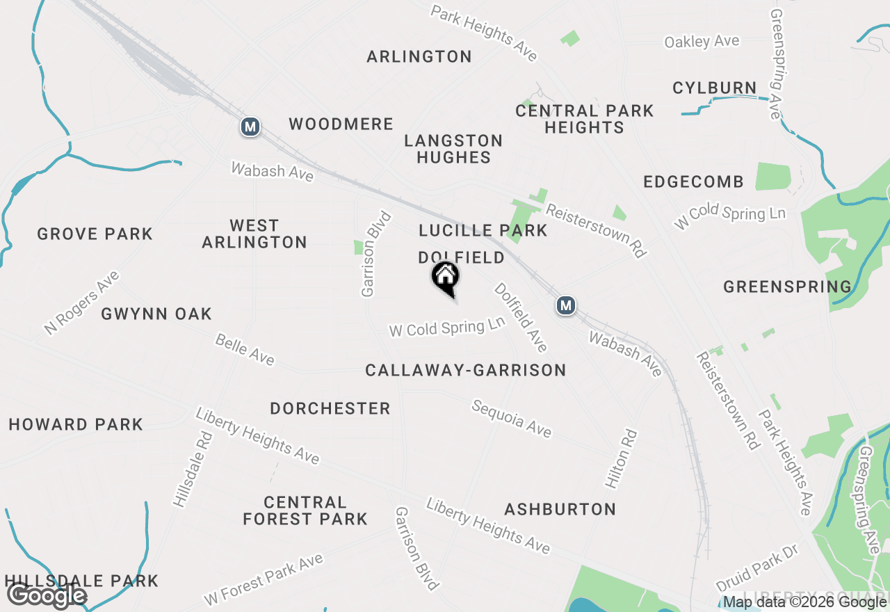 Map of 3803 Ridgewood Avenue, Baltimore, MD 21215