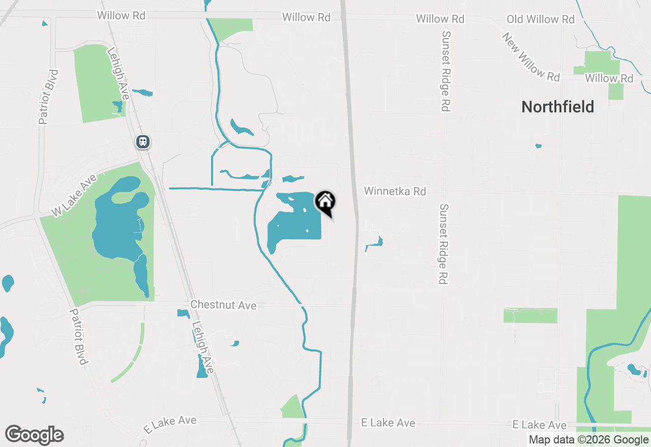 Map of 2076 Valley Lo Lane, Glenview, IL 60025