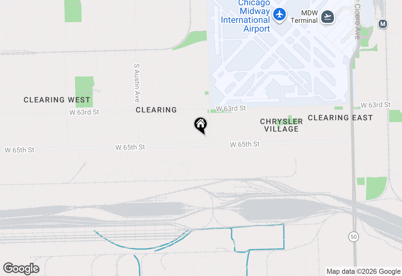 Map of 5633 W 64th Place, Chicago, IL 60638