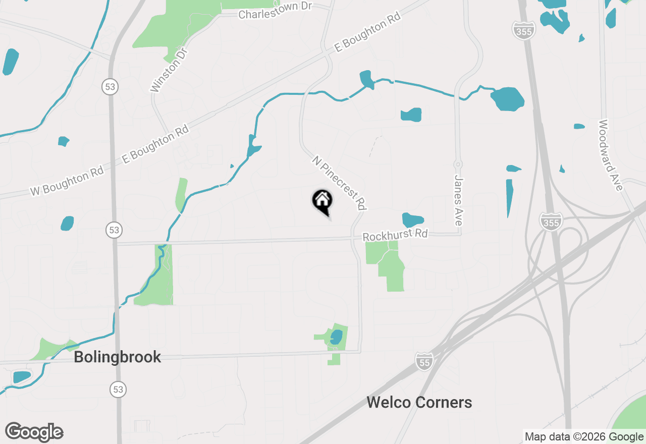 Map of 446 Galahad Road, Bolingbrook, IL 60440