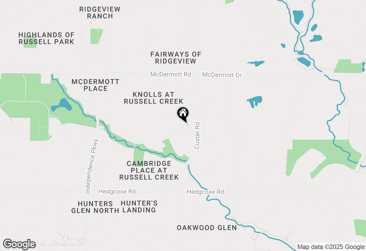 Map of 2304 Senna Hills Lane, Plano, TX 75025