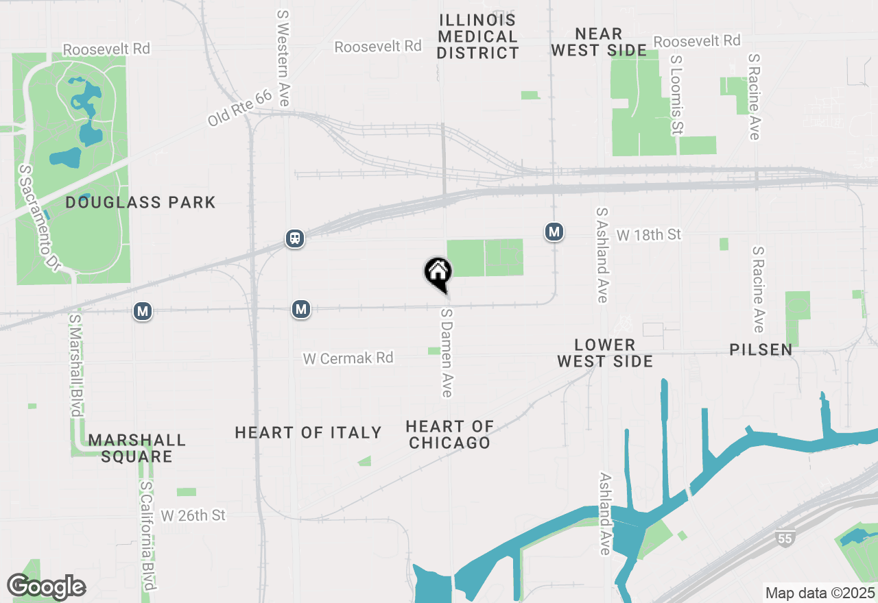Map of 2011 W Cullerton Street #2, Chicago, IL 60608