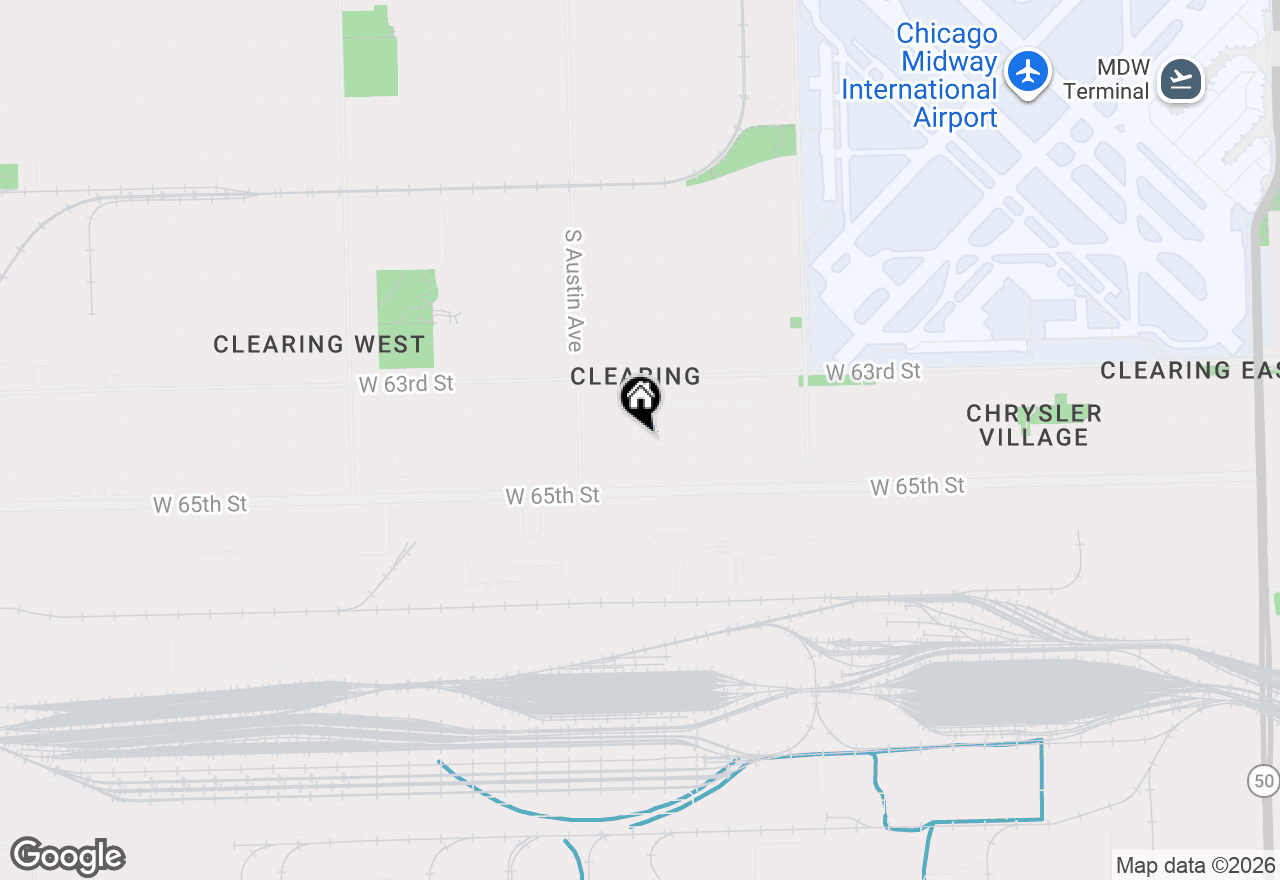 Map of 5859 W 64th Street, Chicago, IL 60638
