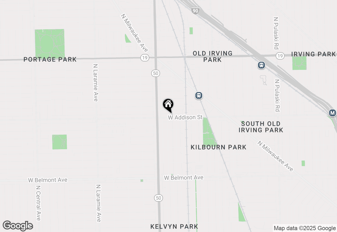 Map of 4716 W Addison Street #2W, Chicago, IL 60641