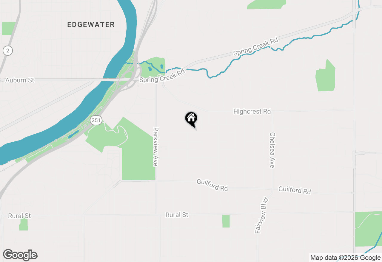 Map of 2610 Pelham Road, Rockford, IL 61107