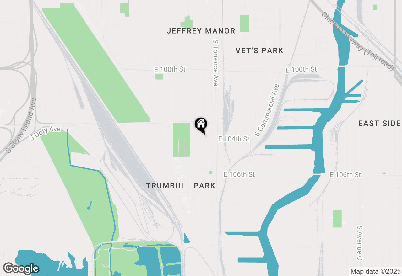Map of 10355 S Calhoun Avenue, Chicago, IL 60617