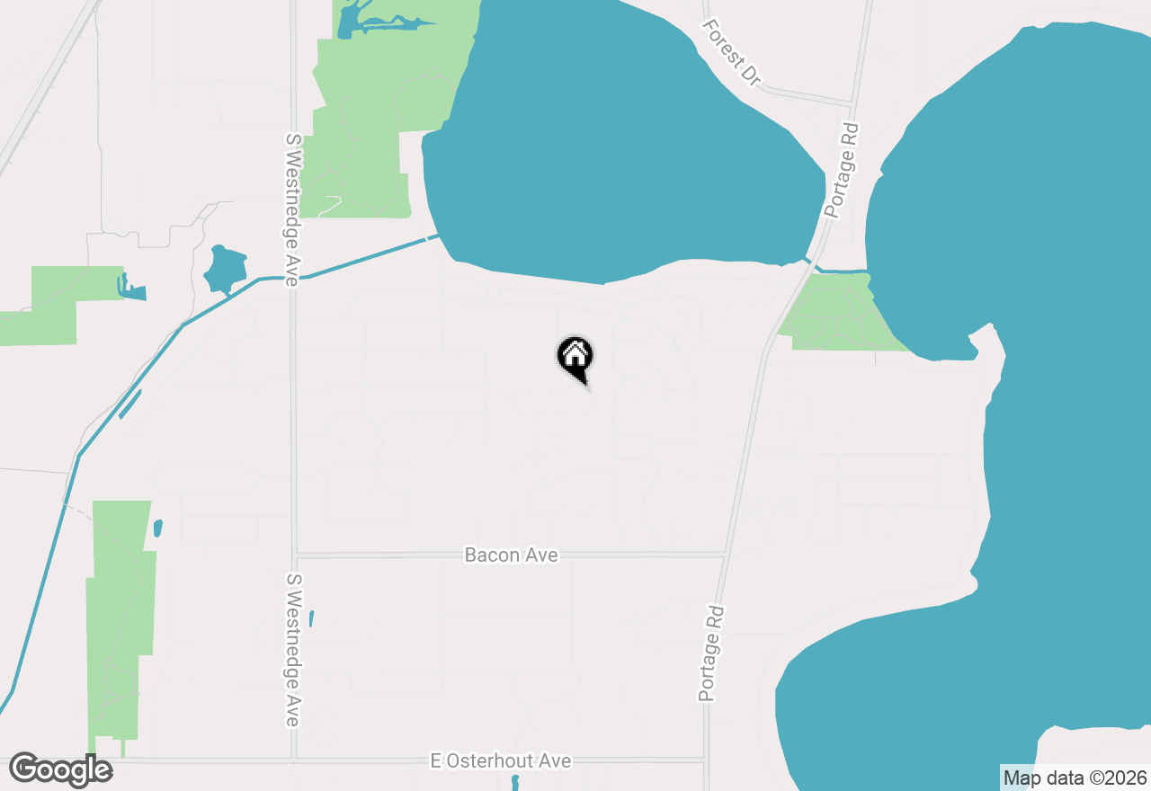 Map of 9619 Tarpon Springs Drive, Portage, MI 49002