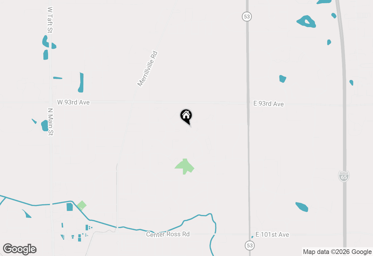 Map of 9424 Van Buren Street, Crown Point, IN 46307