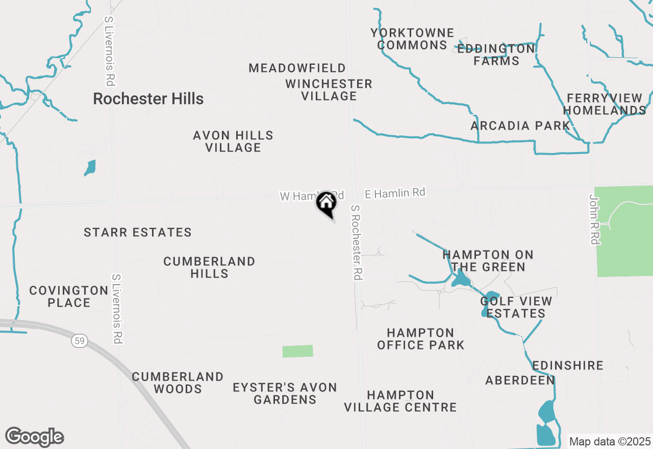 Map of 115 Boyken Road, Rochester Hills, MI 48307