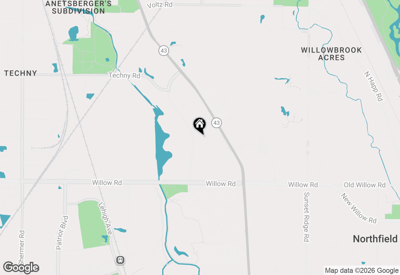 Map of 1116 Kensington Drive #21-A1, Northbrook, IL 60062
