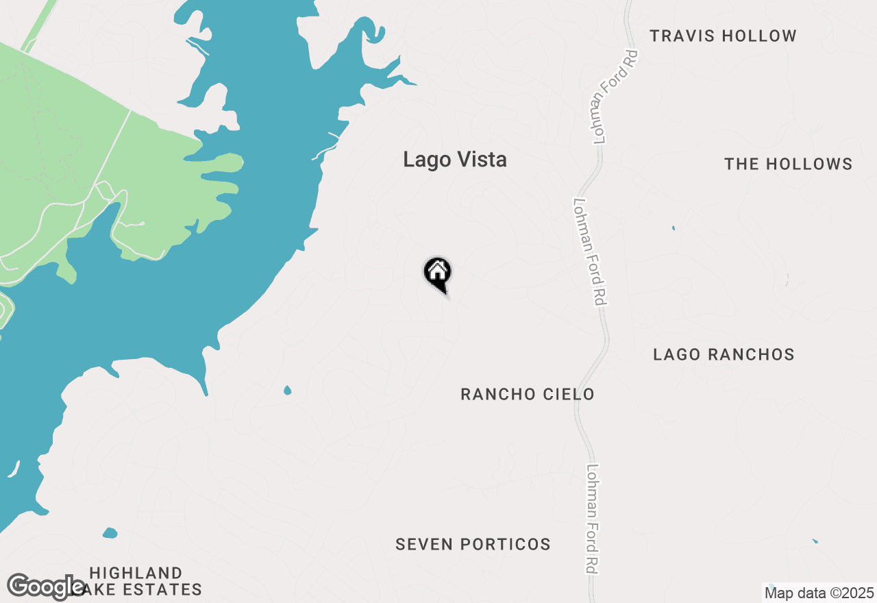 Map of 5704 Roundup Way, Lago Vista, TX 78645