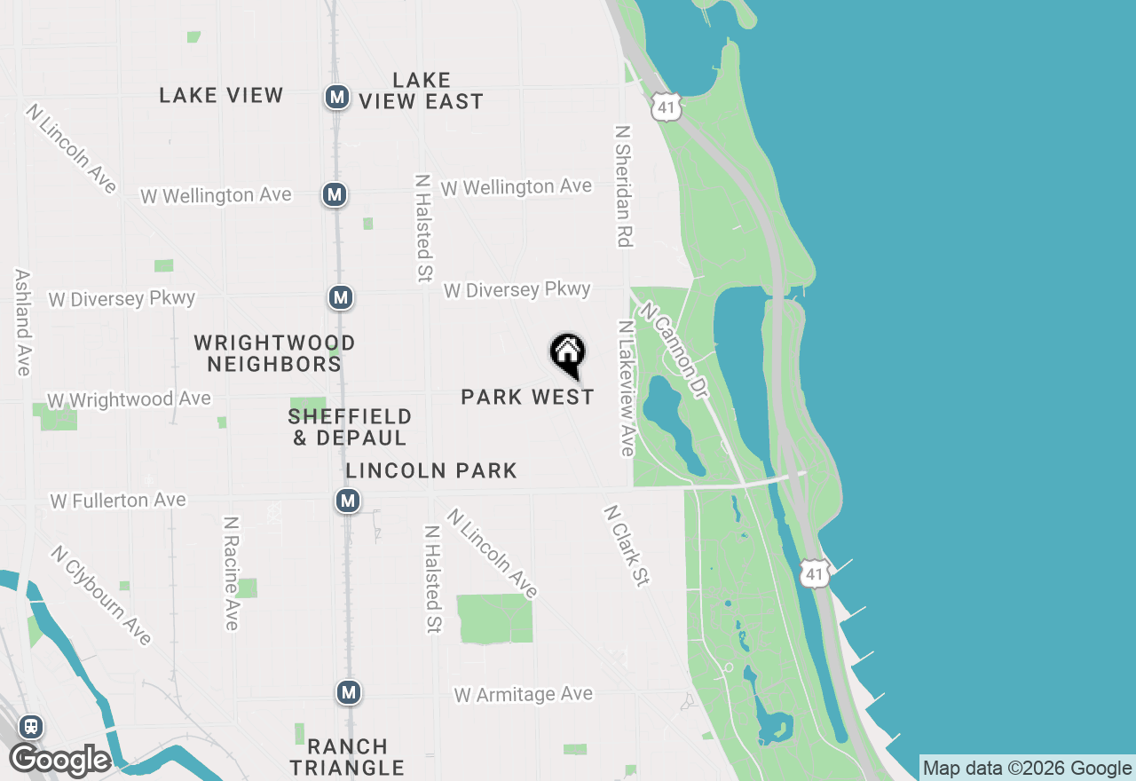 Map of 2547 N Clark Street #2N, Chicago, IL 60614