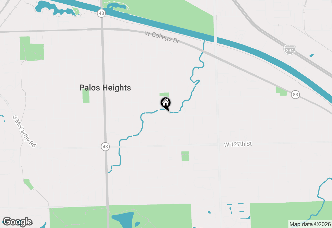 Map of 6729 W Menominee Parkway, Palos Heights, IL 60463