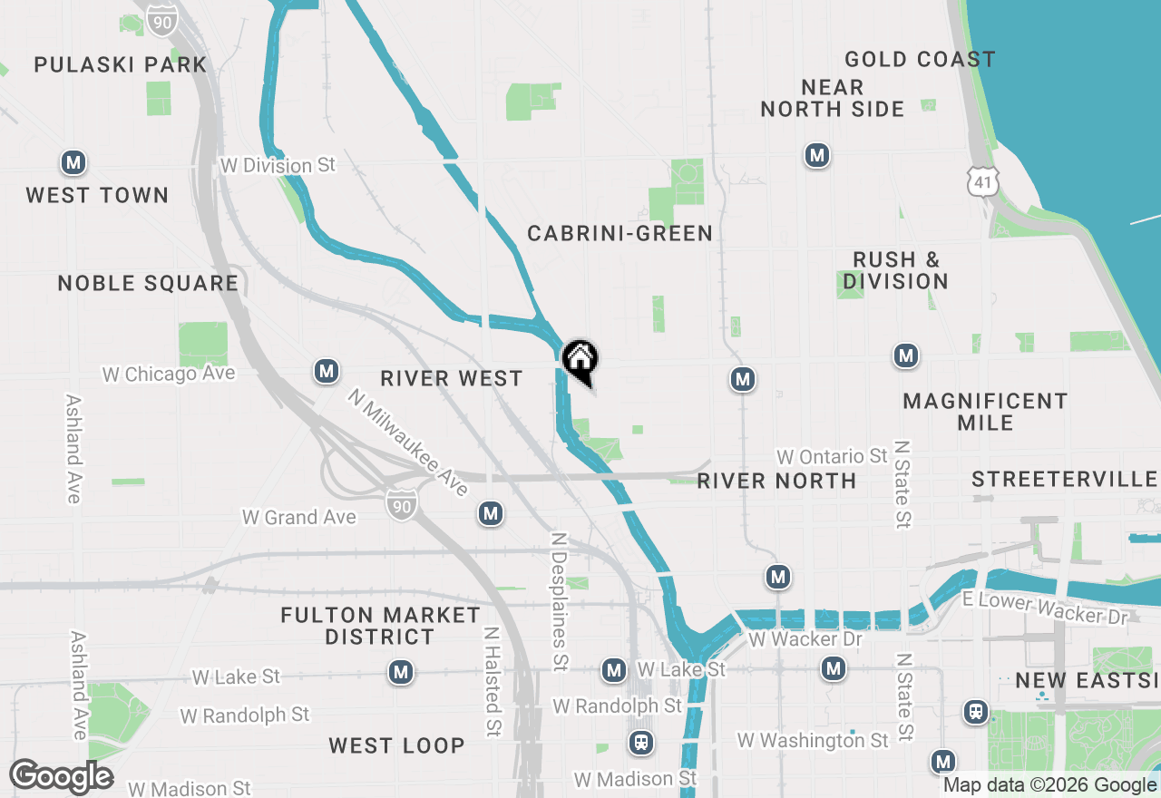 Map of 720 N Larrabee Street #G04, Chicago, IL 60654