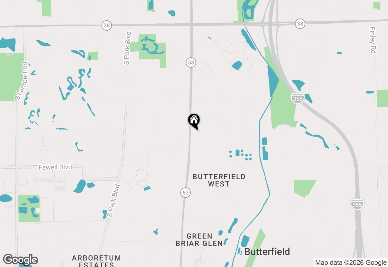Map of 809 Brook Court, Glen Ellyn, IL 60137