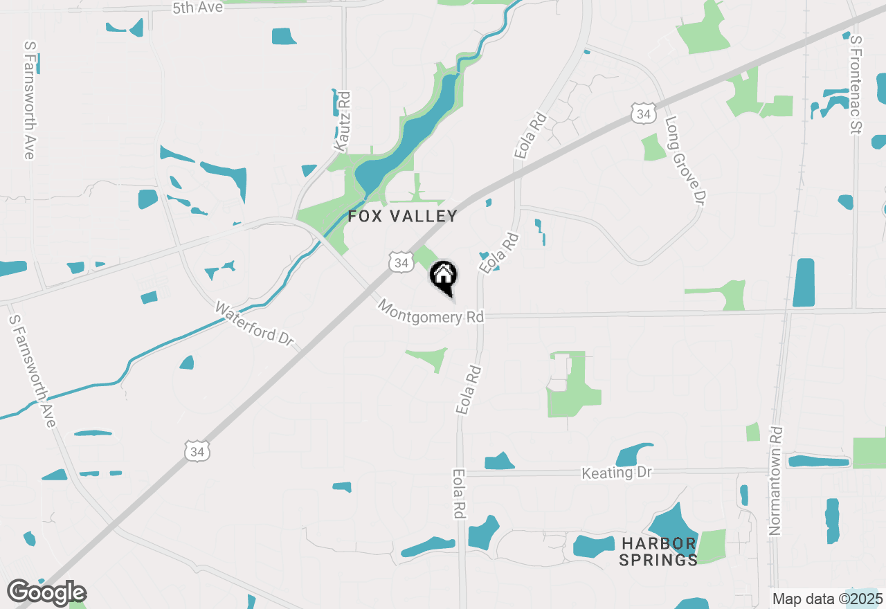 Map of 2441 Cove Court, Aurora, IL 60504