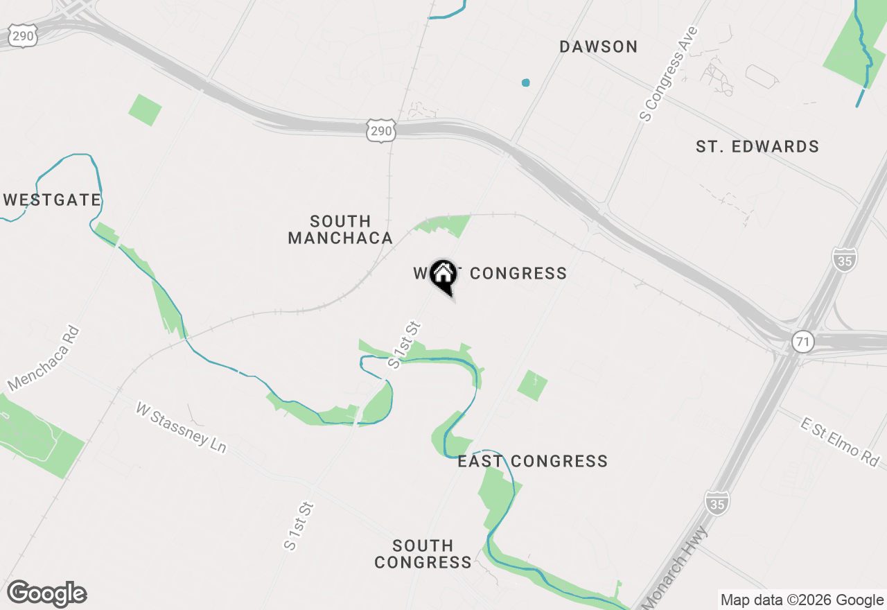 Map of 409 Clover Ct #A, Austin, TX 78745