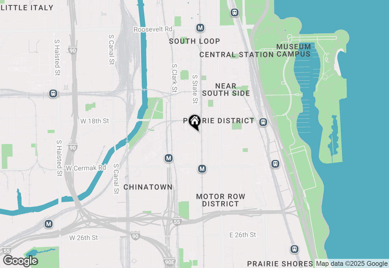 Map of 1900 S State Street #203, Chicago, IL 60616