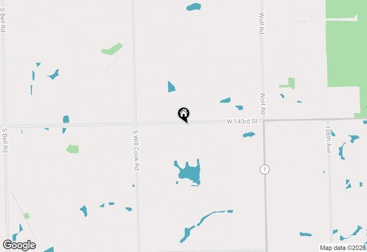 Map of 11672 Glenview Drive, Orland Park, IL 60467