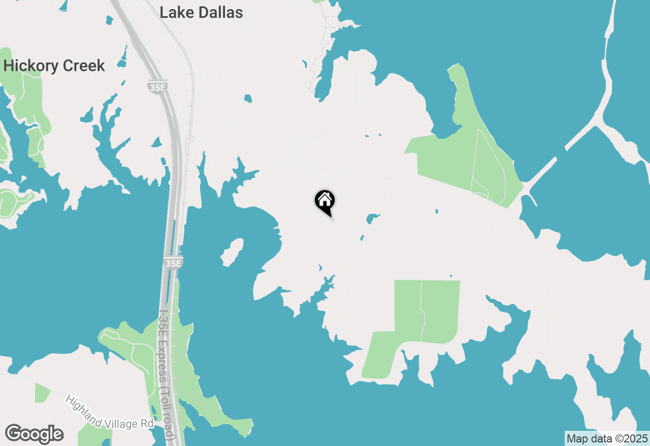 Map of 7 Hickory Street, Hickory Creek, TX 75065