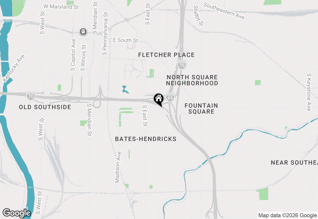Map of 705 Prospect Street, Indianapolis, IN 46203