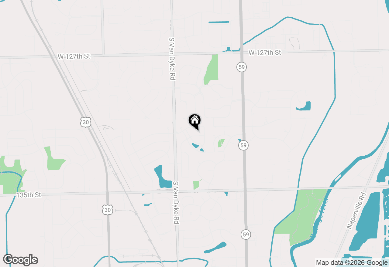 Map of 24240 Lavergne Street, Plainfield, IL 60585