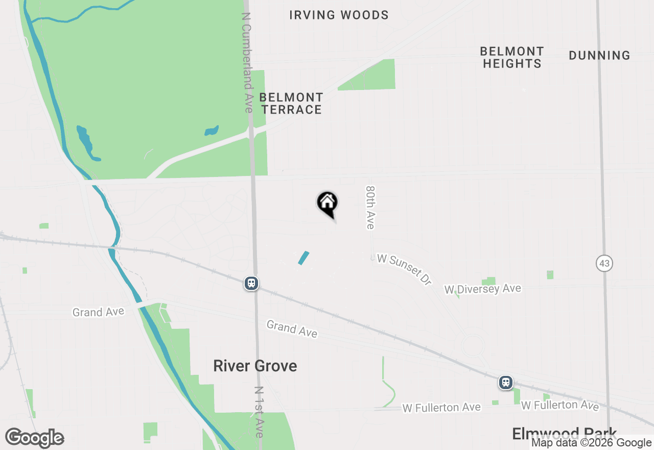 Map of 3009 Paris Avenue #302, River Grove, IL 60171