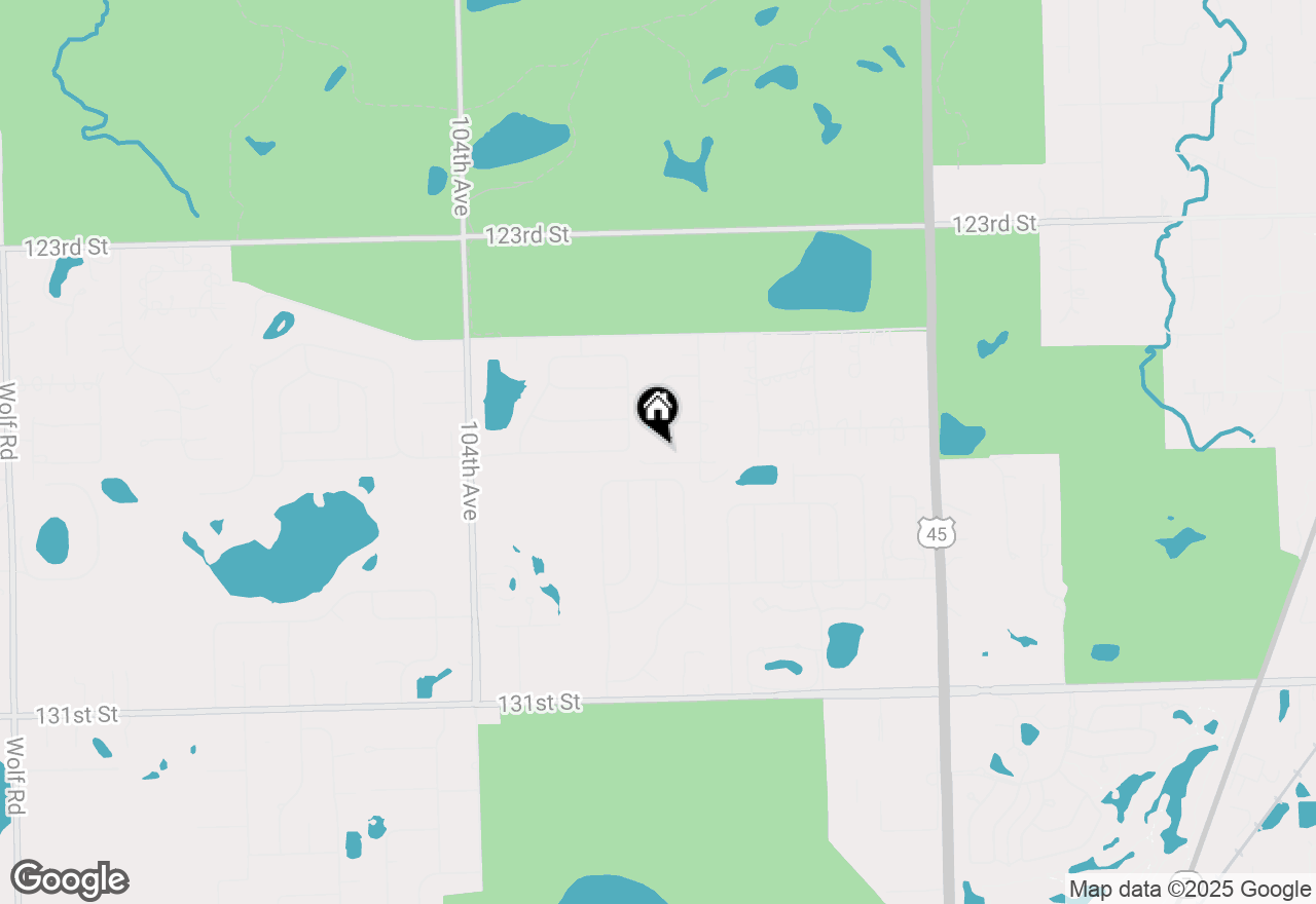 Map of 10040 W 127th Street, Palos Park, IL 60464