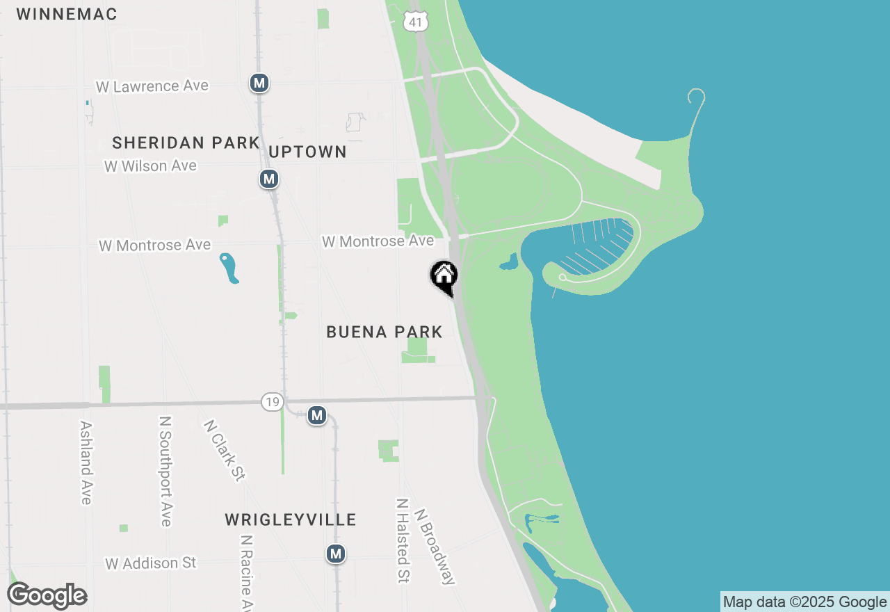 Map of 4200 N Marine Drive #603, Chicago, IL 60613