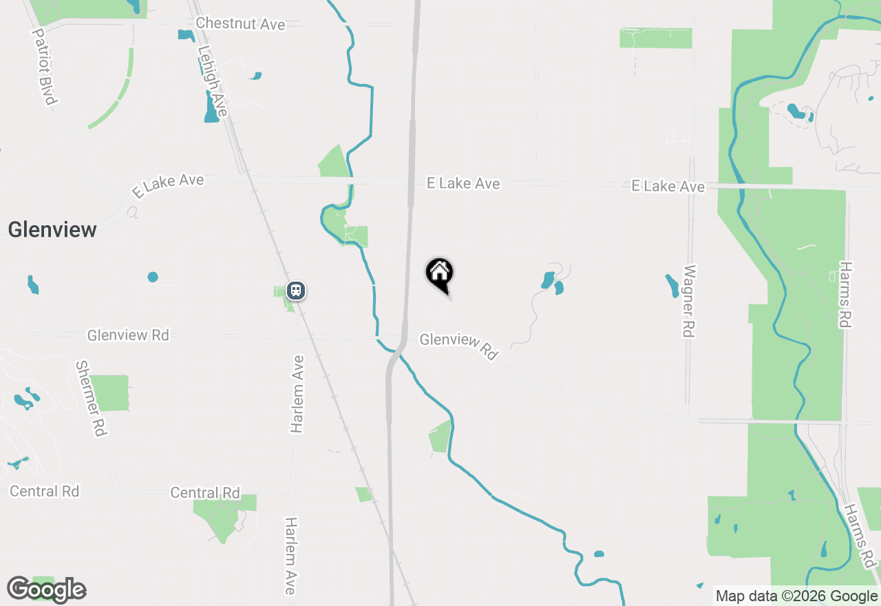 Map of 1120 Raleigh Road, Glenview, IL 60025