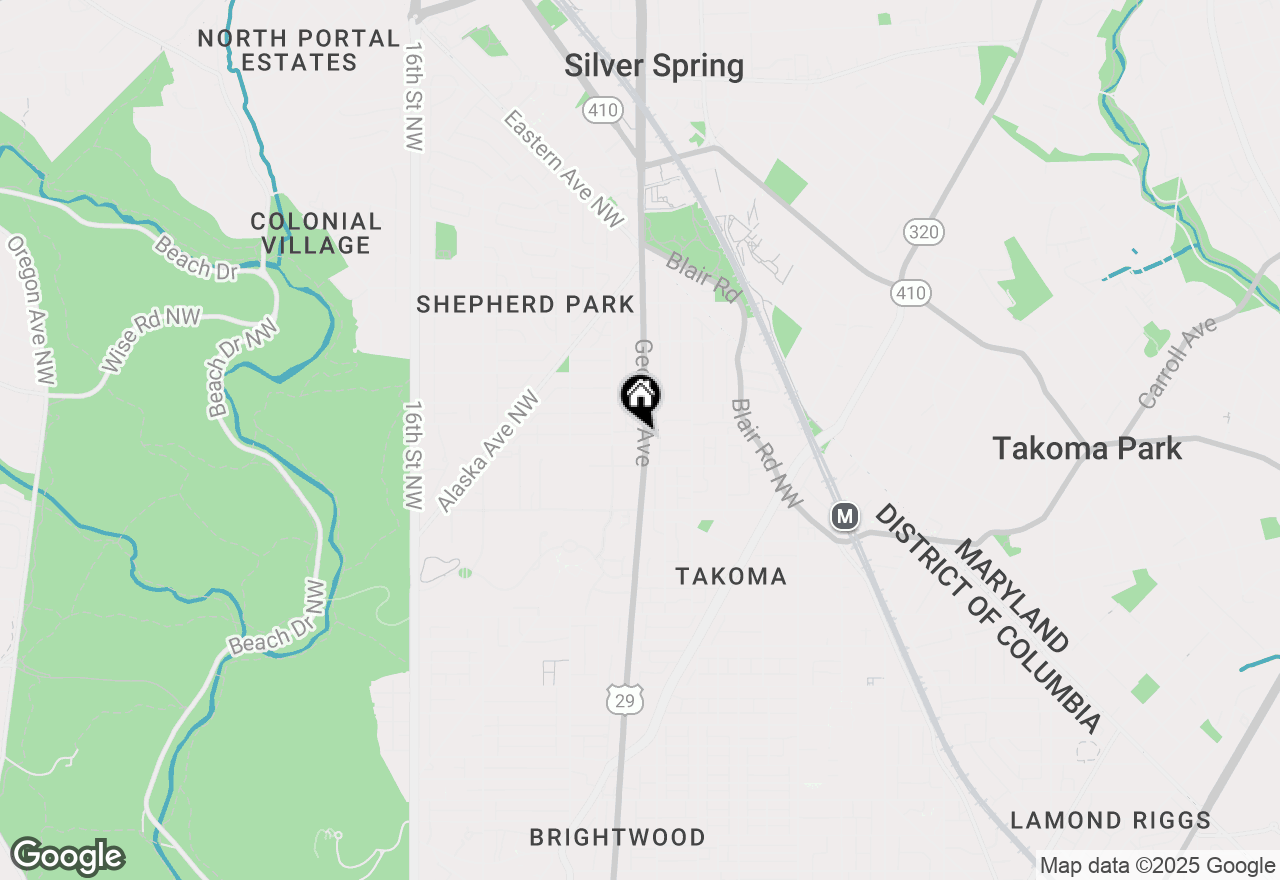 Map of 1101 Fern Street Nw #301, Washington, DC 20012