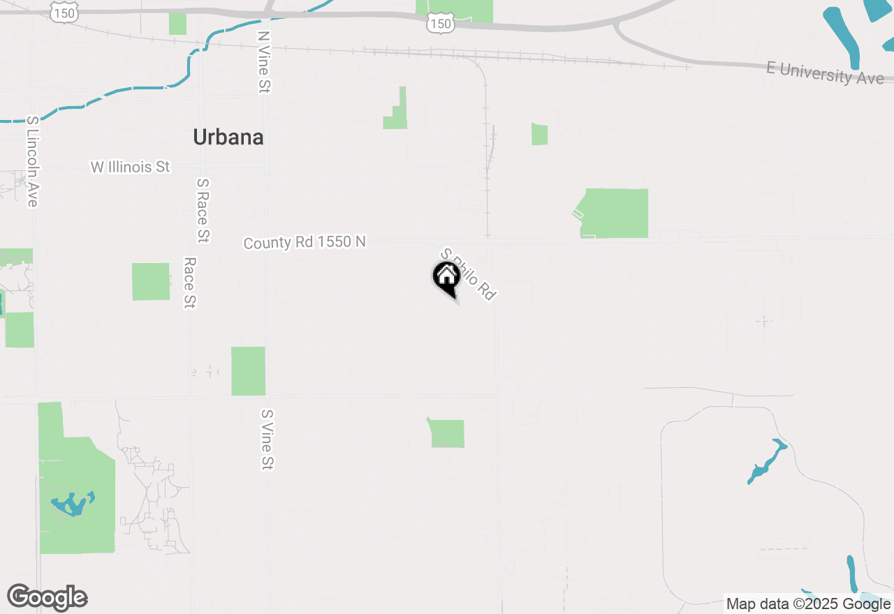 Map of 1204 E Fairlawn Drive, Urbana, IL 61801