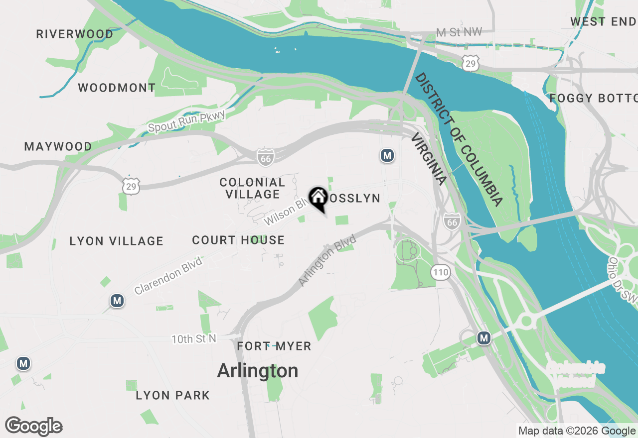 Map of 1700 Clarendon Boulevard #152, Arlington, VA 22209