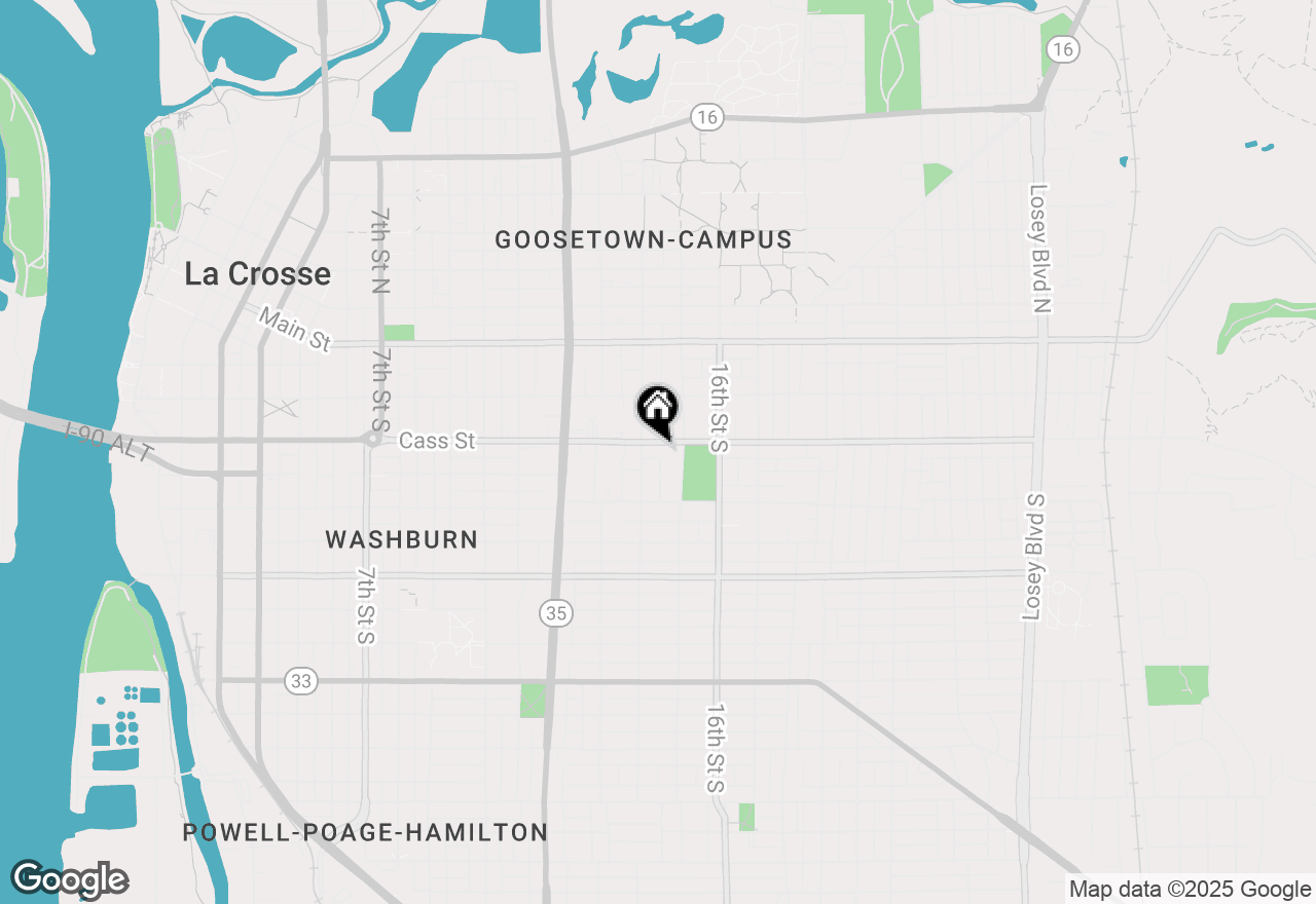 Map of 1414 Cass St, La Crosse, WI 54601