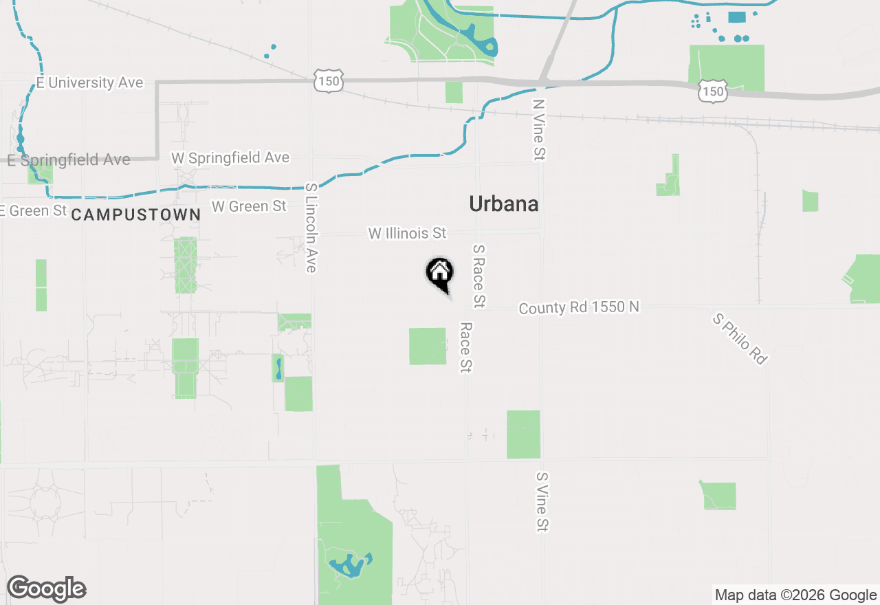 Map of 310 W Washington Street, Urbana, IL 61801