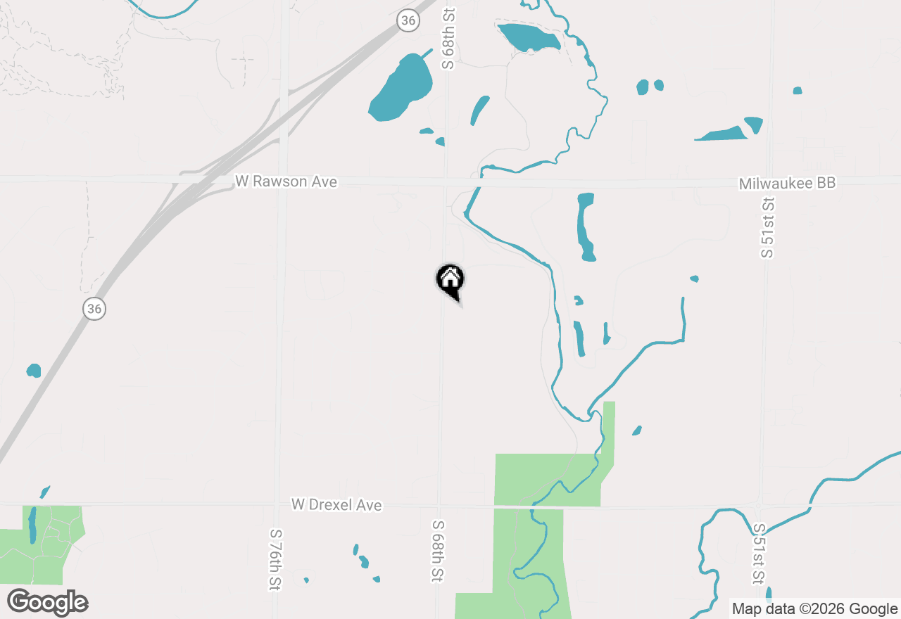 Map of 7410 S 68th St, Franklin, WI 53132