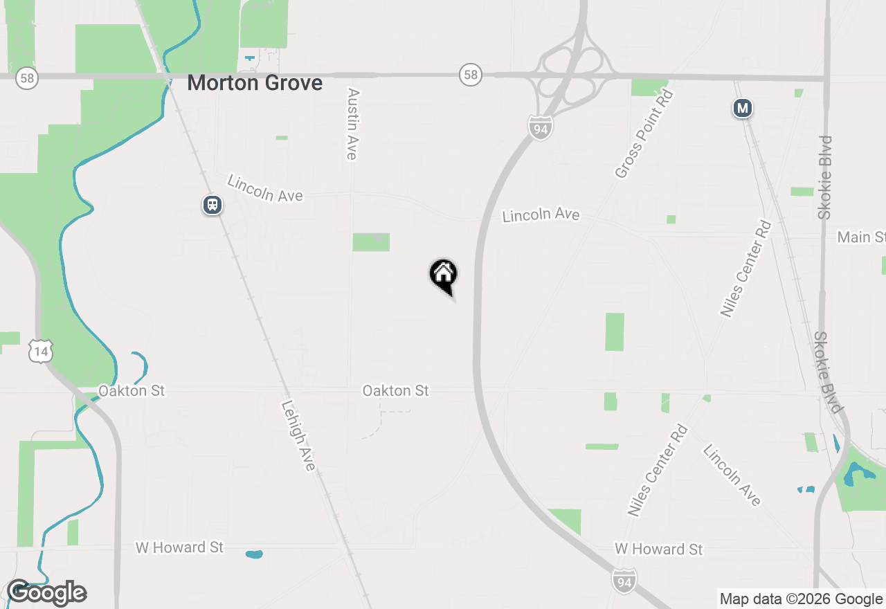 Map of 8206 Mango Avenue, Morton Grove, IL 60053