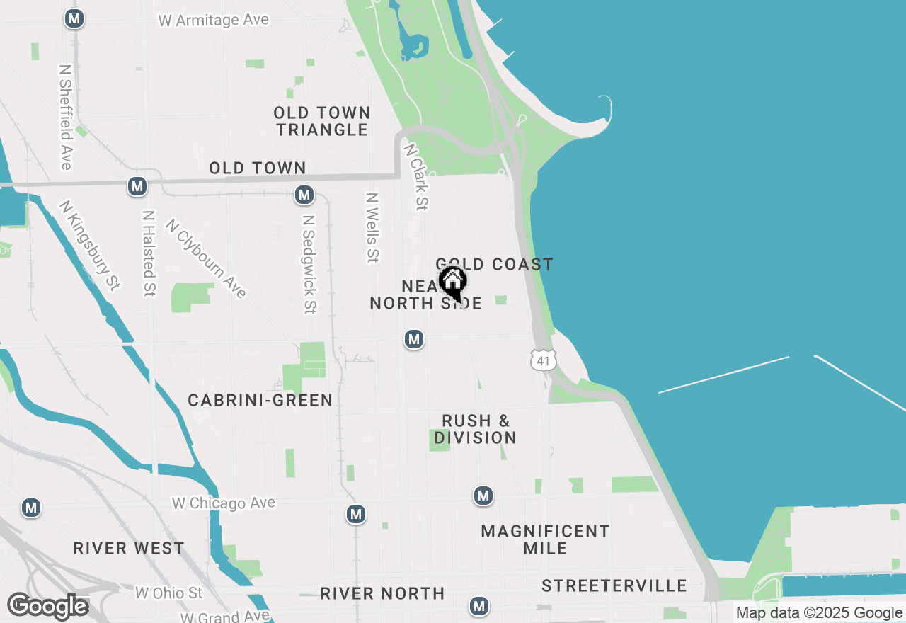 Map of 1237 N Dearborn Street #1, Chicago, IL 60610