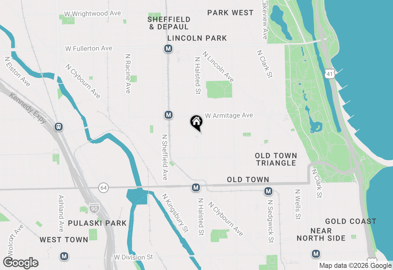 Map of 1902 N Halsted Street #1, Chicago, IL 60614