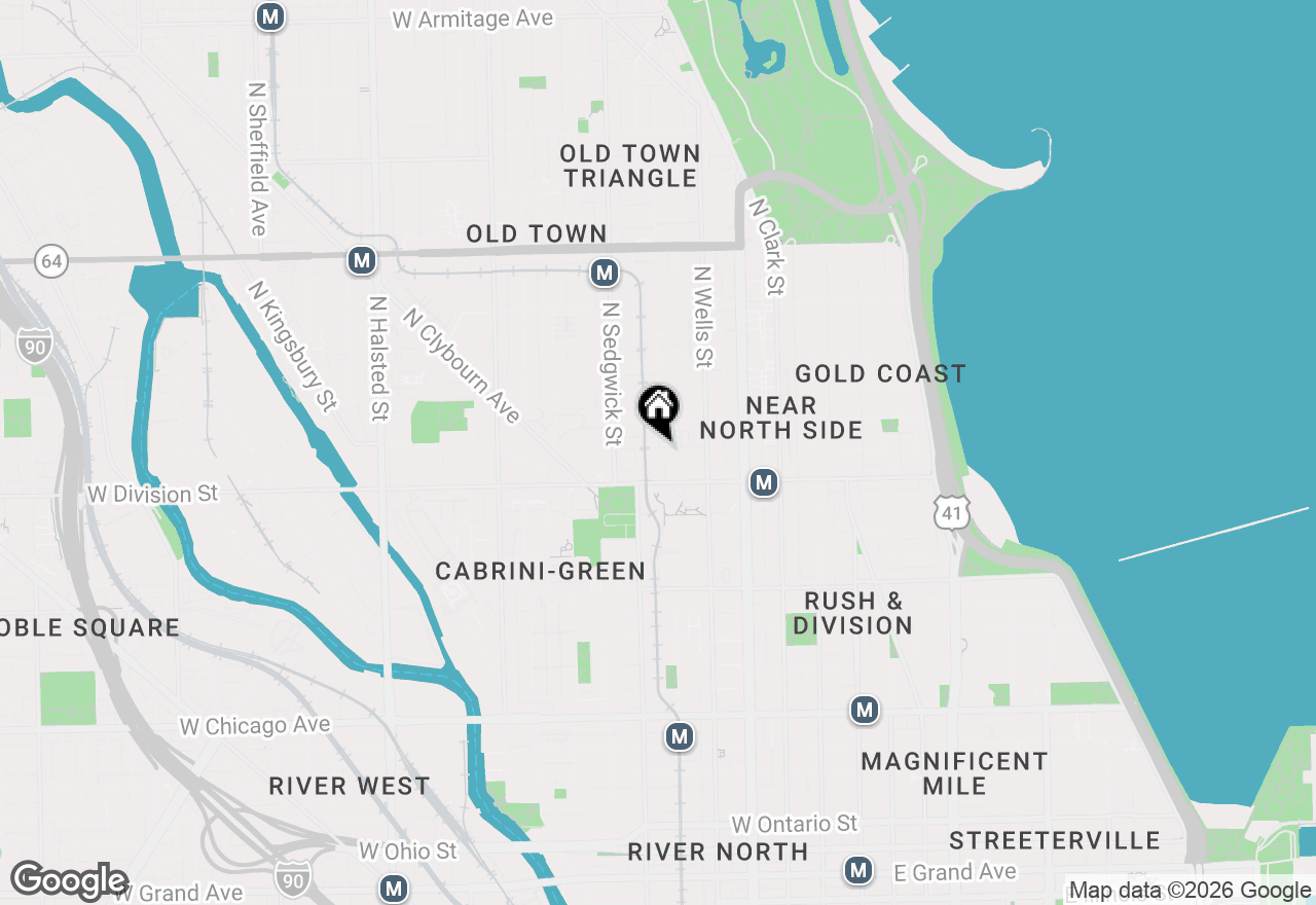 Map of 301 W Scott Street #103, Chicago, IL 60610