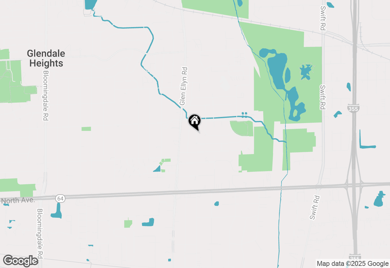 Map of 1364 Leslie Lane, Glendale Heights, IL 60139