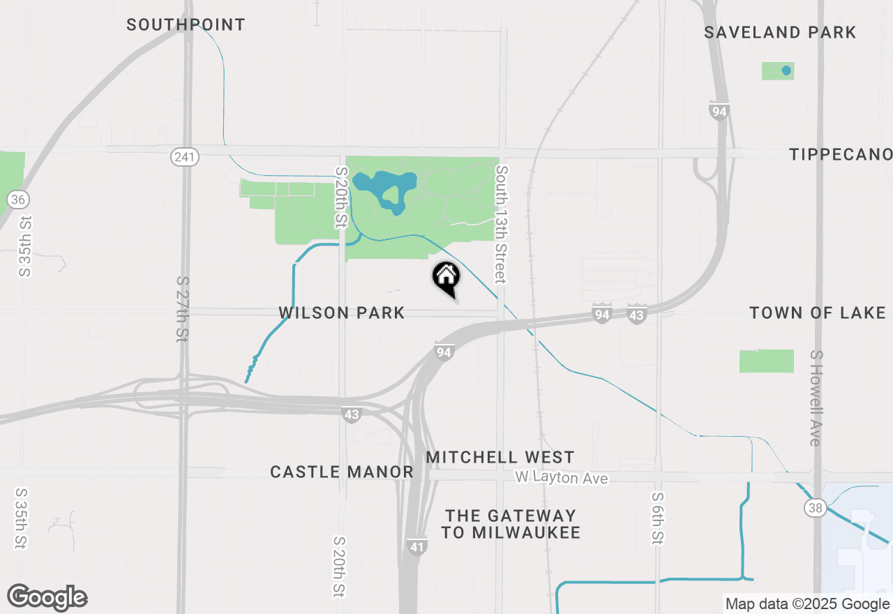 Map of 1534 W Bolivar Ave, Milwaukee, WI 53221