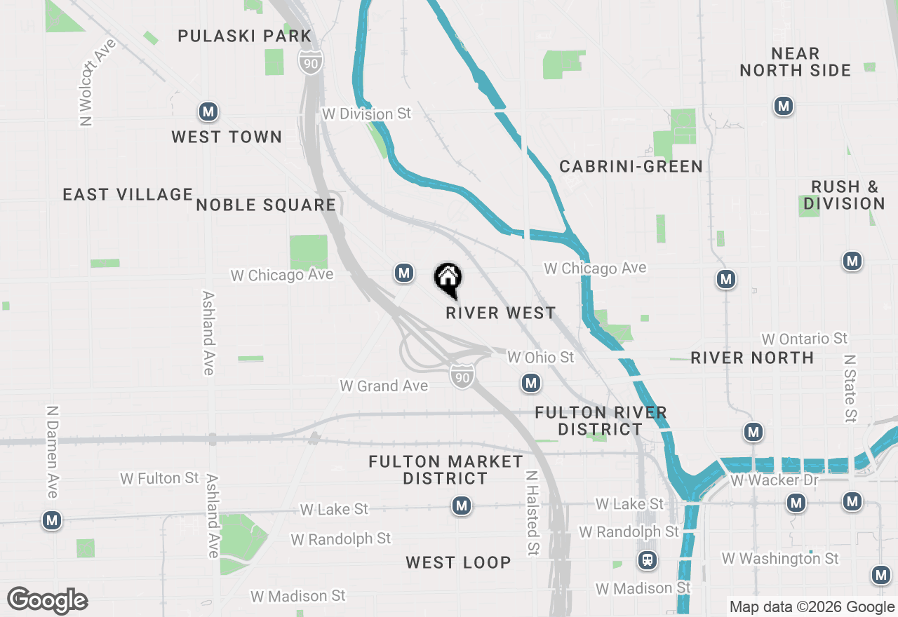 Map of 711 N Milwaukee Avenue #2, Chicago, IL 60642