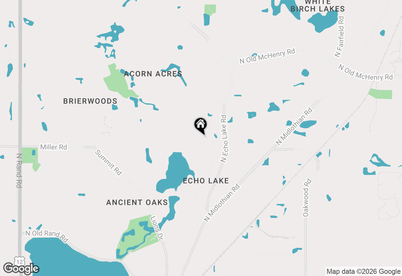 Map of 210 Mark Lane, Lake Zurich, IL 60047